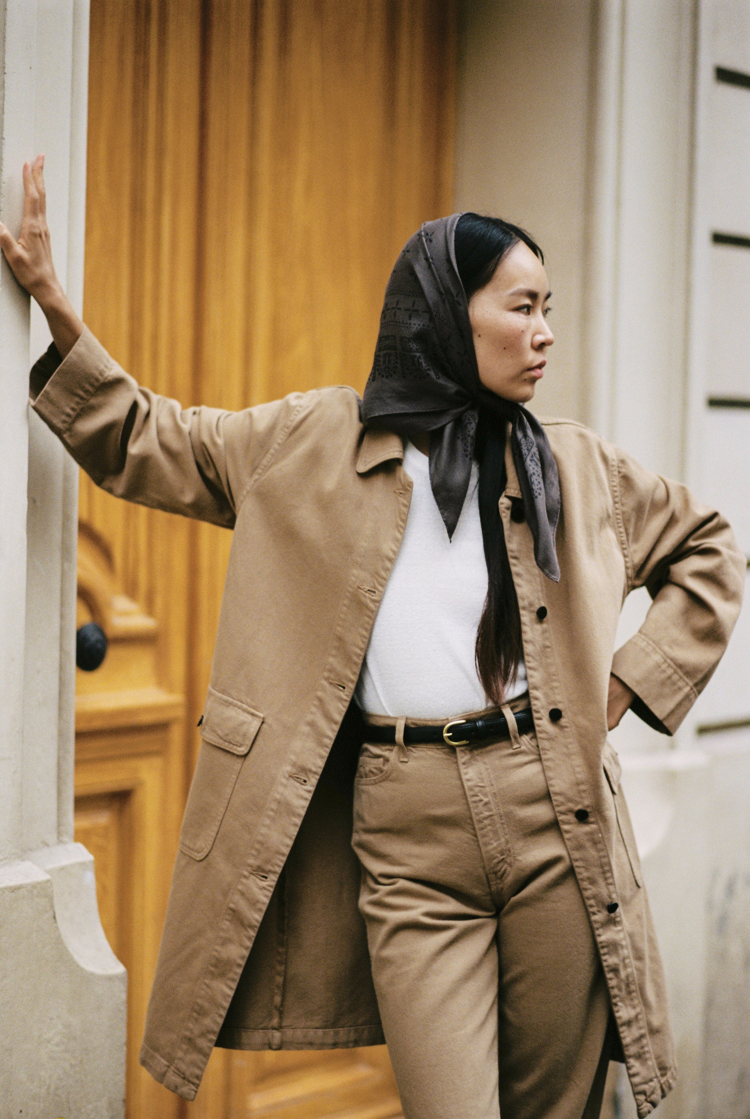 1930s Bandana, Regen Silk, Ash